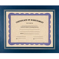 Certificate Holder - Blue with a poly window - Holds 8-1/2" x 11" Certificate